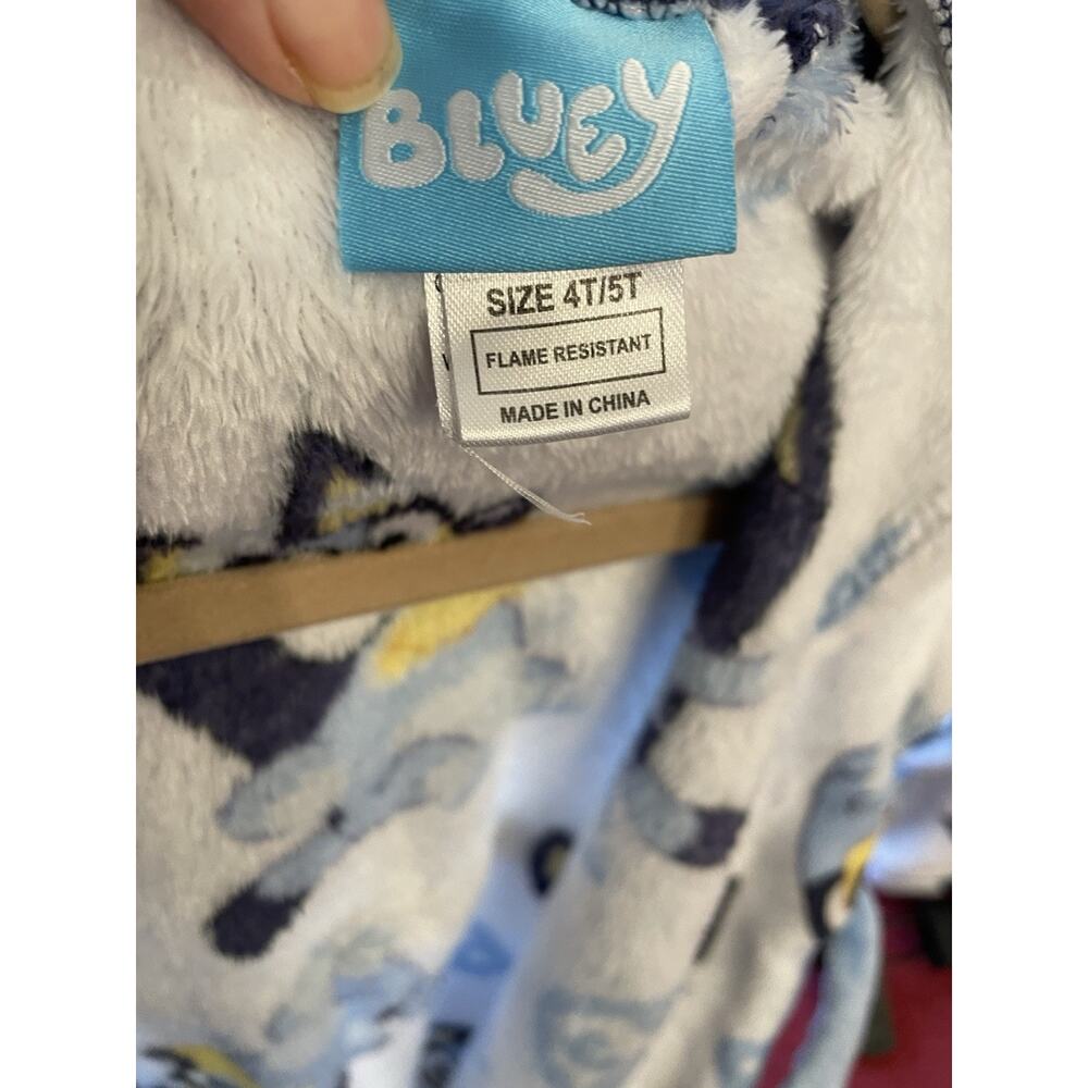 Bluey Unisex Bathrobe Size 4T/5T NWOT - Picture 4 of 4